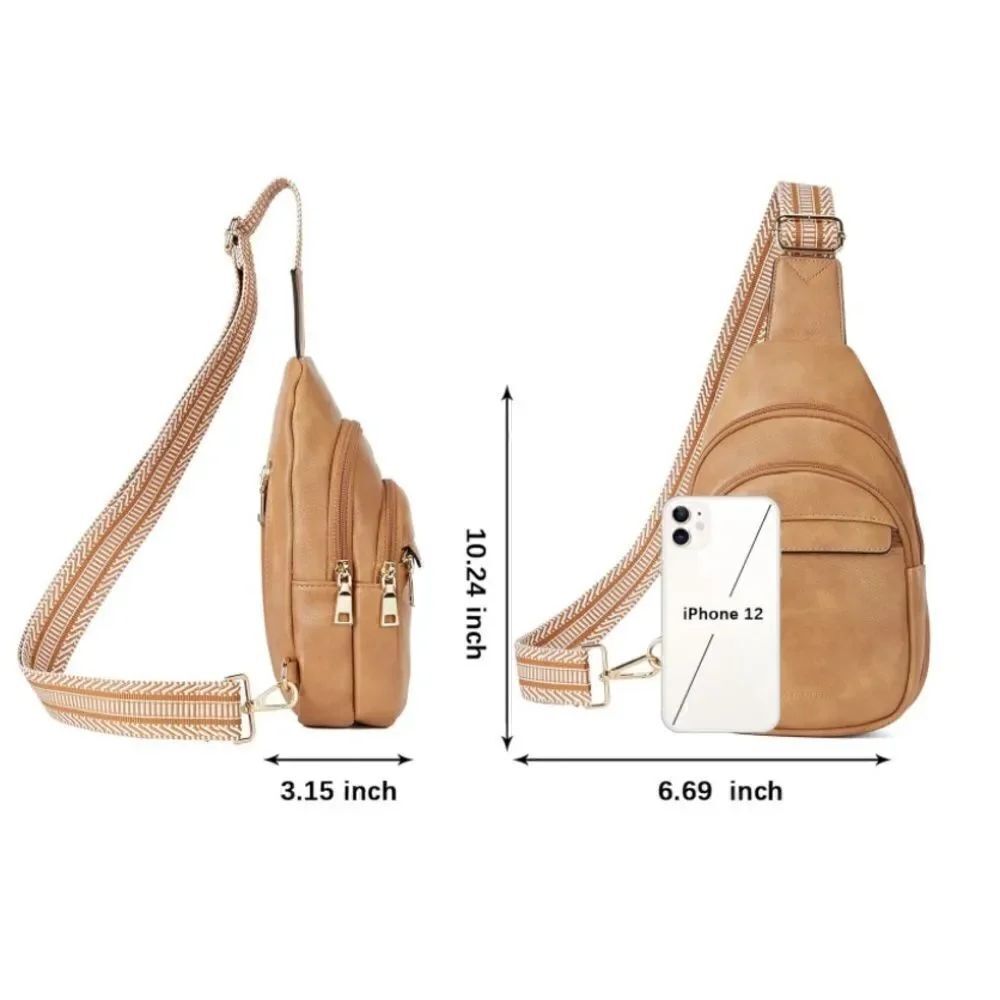 Leather Cross Body Sling Bag - Picture 4 of 6